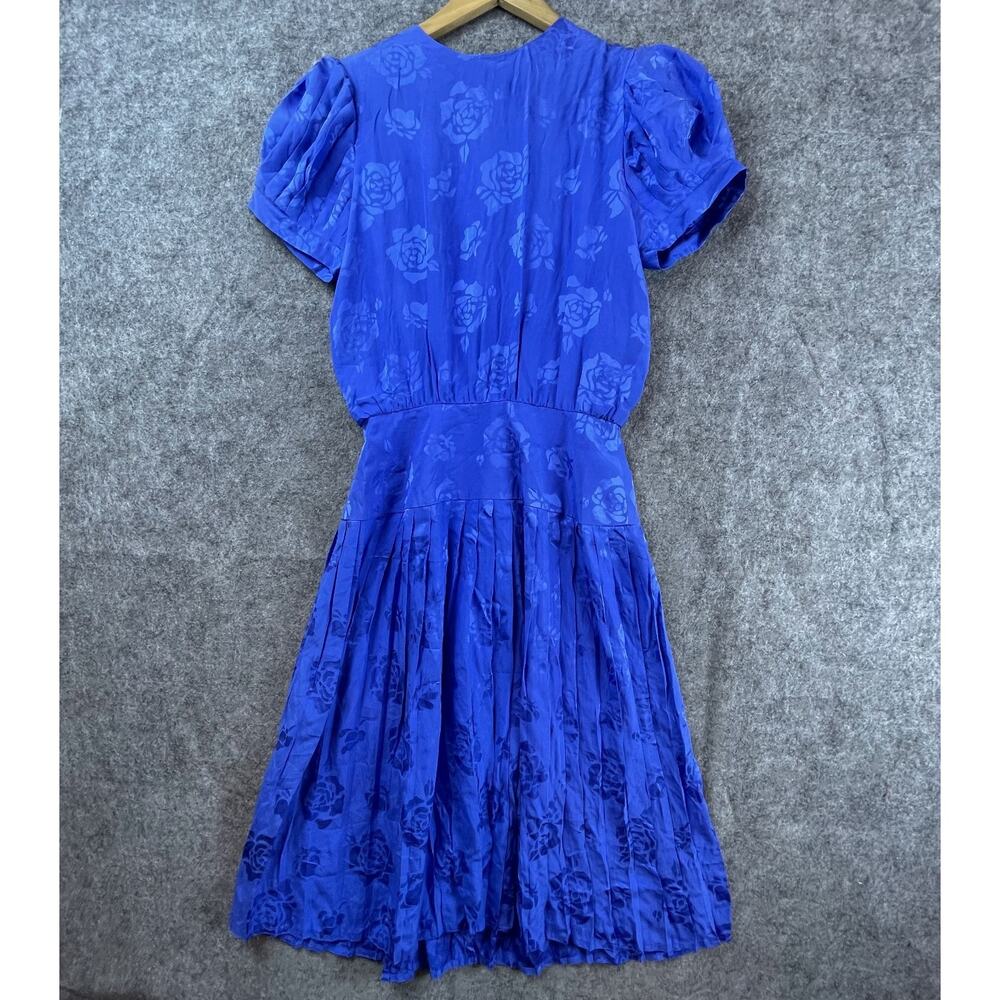 Vintage Lauren Alexandra Petites Dress Women‎ 8 Silky 80s Soft Retro Romance
